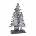 The Gerson Companies Gerson  3-D Forest Scene Indoor Christmas Decor - Gray, 8PK 9070203